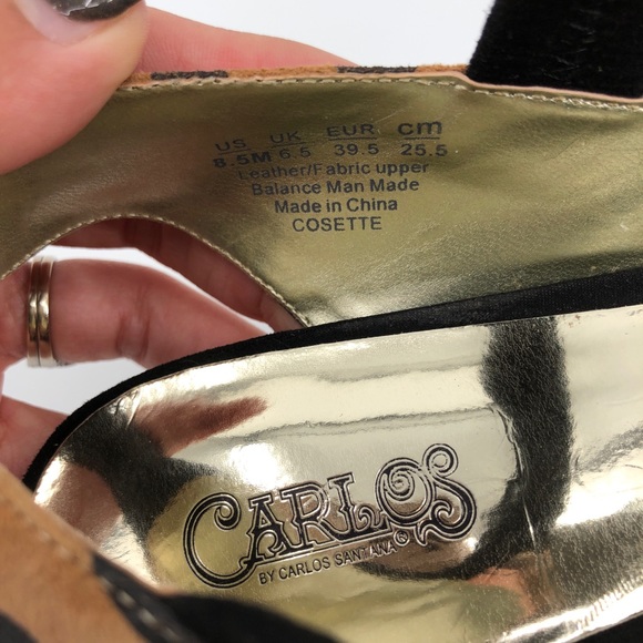 Carlos Santana Leopard Stiletto Heels Size 8.5M - Picture 9 of 11